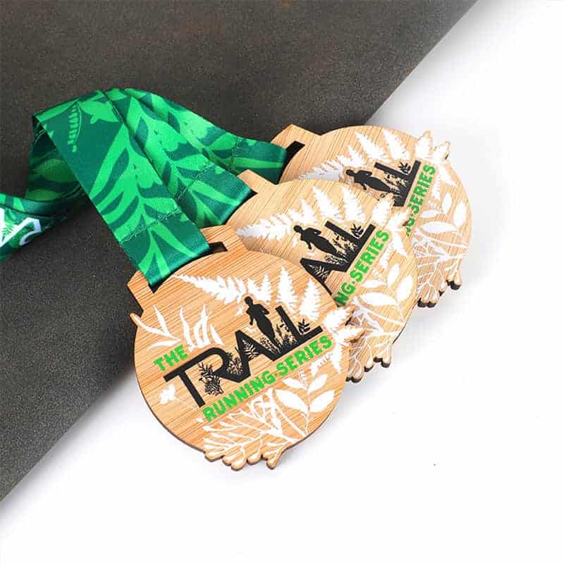 trail series custom race medal wooden 1