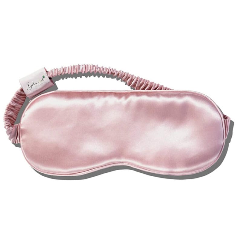 pink custom silk eye mask